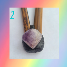 Load image into Gallery viewer, Bamboo Brazilian Kuripe Amethyst &amp; Midnight Collection
