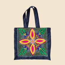 Load image into Gallery viewer, Shipibo Embroidered Sacred Tote Bag - Flor