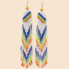 Load image into Gallery viewer, Yawanawa Rainbow Warrior Earrings