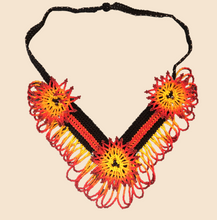 Load image into Gallery viewer, Wixrarika (Huichol) Fire of the Sun Collar Necklace