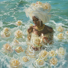 Load image into Gallery viewer, Nukini White Roses: Yemanjá Oshun