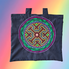 Load image into Gallery viewer, Shipibo Embroidered Sacred Tote Bag - Shaman's Vision