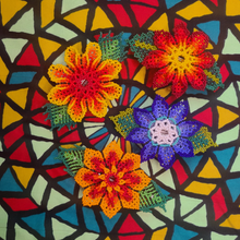 Load image into Gallery viewer, Wixrarika (Huichol) Beaded Hair Clip Barettes