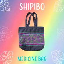 Load image into Gallery viewer, Shipibo Embroidered Sacred Tote Bag - Purple Haze