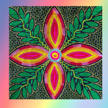 Load image into Gallery viewer, Shipibo Embroidered Sacred Tote Bag - Jungle Vision