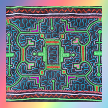 Load image into Gallery viewer, Shipibo Embroidered Sacred Tote Bag - Neon Serpent