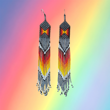 Load image into Gallery viewer, Yawanawa Fire Goddess Earrings