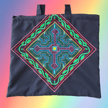 Load image into Gallery viewer, Shipibo Embroidered Sacred Tote Bag - Crossroads