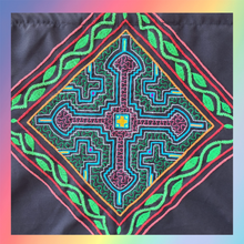 Load image into Gallery viewer, Shipibo Embroidered Sacred Tote Bag - Crossroads