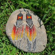 Load image into Gallery viewer, Yawanawa Fire Goddess Earrings