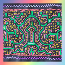 Load image into Gallery viewer, Shipibo Embroidered Sacred Tote Bag - Neon Vision