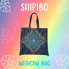 Load image into Gallery viewer, Shipibo Embroidered Sacred Tote Bag - Chacruna Diamond