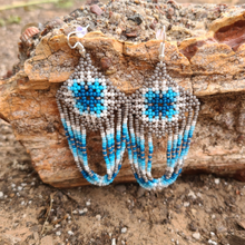 Load image into Gallery viewer, Wixrarika (Huichol) Water Woman Earrings