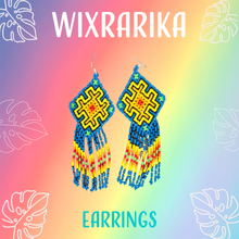Load image into Gallery viewer, Wixrarika (Huichol) Rainbow Warrior Earrings
