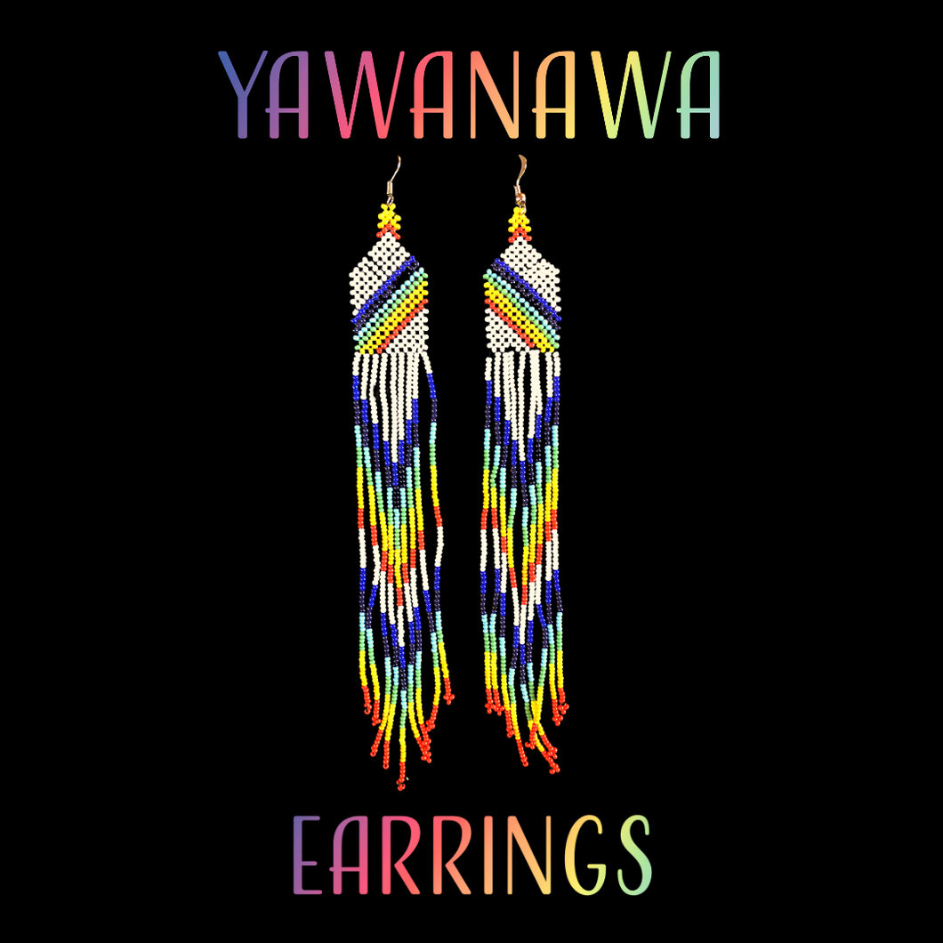 Yawanawa Rainbow Bridge Earrings Mini