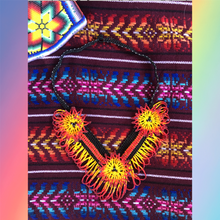Load image into Gallery viewer, Wixrarika (Huichol) Fire of the Sun Collar Necklace