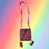 Load image into Gallery viewer, Wixrarika Sacred Bag Purple & Red Pom Poms