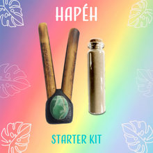 Load image into Gallery viewer, Hapéh and Kuripe Kit Bamboo Brazilian Green Ocean Crystal Collection
