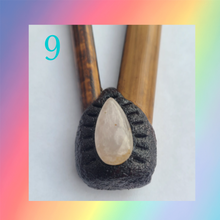 Load image into Gallery viewer, Bamboo Brazilian Kuripe with Quartz Stones or Cirtrine &amp; Clay
