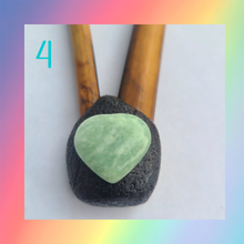 Load image into Gallery viewer, Bamboo Brazilian Kuripe with Green Ocean Stones &amp; Clay
