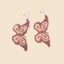 Load image into Gallery viewer, Wixrarika (Huichol) Golden Butterfly Earrings
