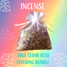 Load image into Gallery viewer, Sage, Cedar and Rose Offering Bundle sourced in Prayer
