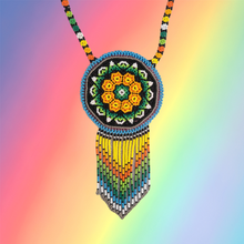 Load image into Gallery viewer, Wixrarika (Huichol) Peyote Sacred Protection Pouch
