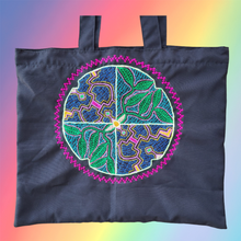 Load image into Gallery viewer, Shipibo Embroidered Sacred Tote Bag - Elements
