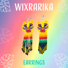 Load image into Gallery viewer, Wixrarika (Huichol) Lion Bird Earrings
