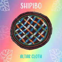 Load image into Gallery viewer, Shipibo Round Altar Cloth Flower of Life
