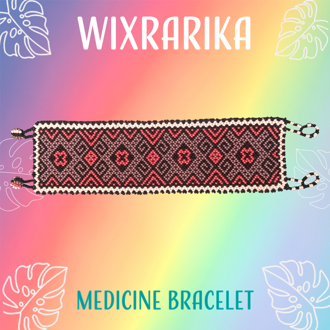 Wixrarika Sacred Bracelet- Metalic Purple