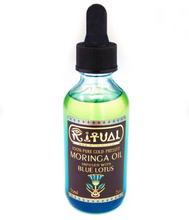 Load image into Gallery viewer, Ritual Oils - 100% Pure Cold-Pressed Moringa Oil Infused With Blue Lotus - 2oz/60ml
